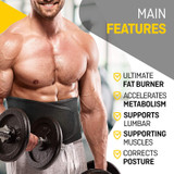 Neoprene Slimming Lumbar Waist Trimmer Sweat Belt For Gym Fitness