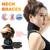 Tourmaline Magnetic Therapy Neck Pad Thermal Massager Belt Support Brace