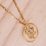 Flower Rose Necklace