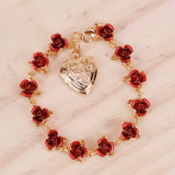 Rose Heart Bracelet