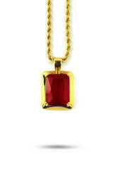Ruby Pendant Necklace