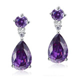 Purple Splash Earrings