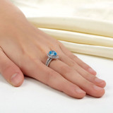 Exquisite Blue Diamond Ring