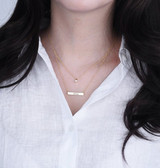 Engraved Bar Necklace