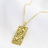The Moon Tarot Card Necklace