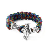 Viking Survival Paracord Bracelet (Thor's Hammer) Mjolnir