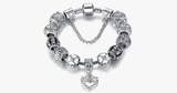 Silver Heart Charm Bracelet