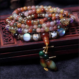 Multi Crystal Mala Bracelet