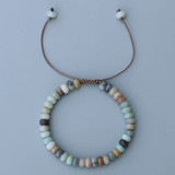 Amazonite Mala Bead Bracelet