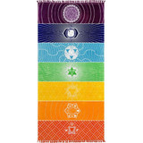 7 Chakra Wall Tapestry or Beach Towel
