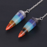 Circular Cone Chakra Stone Pendulum
