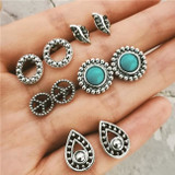 (CLEARANCE) Bohemian Starfish Wave Turtle Shell Stud Earrings