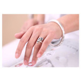 925 Silver Peacock Adjustable Fairytale Ring 925 Silver Peacock Adjustable Fairytale Ring