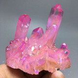 Pink Aura Quartz Crystal Cluster Pink Aura Quartz Crystal Cluster
