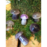 Fluorite Crystal Quartz Mushroom Carving