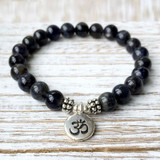 Black Onyx Mala Bead Bracelet