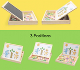 LilyBoard™  Educational Magnetic Box (With Whiteboard & Chalkboard)