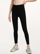 High Waist Breathable Fitness Leggings With Wide Waistband