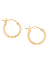 18kt Plated 12MM Hoop Earrings