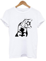 Tilt-Head Cat Mom T-shirt