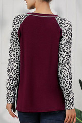 Leopard Print Urban Tie Front T-Shirt