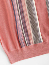 Striped V Neck Knit Sweater Vest