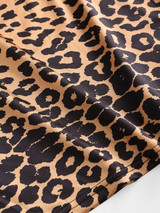 Leopard Criss Cross Backless Bodycon Dress Leopard Criss Cross Backless Bodycon Dress