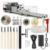 DIY Portable Woodworking Mini Lathe Drill