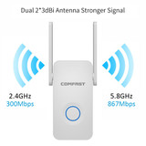WiFi Range Extender - Up to 1200Mbps WiFi Repeater Wireless Signal Booster