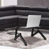 Adjustable Ergonomic Portable Aluminum Laptop Desk - Table Desk Stand With Mouse Pad