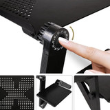 Adjustable Ergonomic Portable Aluminum Laptop Desk - Table Desk Stand With Mouse Pad