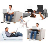 Adjustable Ergonomic Portable Aluminum Laptop Desk - Table Desk Stand With Mouse Pad