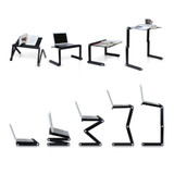 Adjustable Ergonomic Portable Aluminum Laptop Desk - Table Desk Stand With Mouse Pad