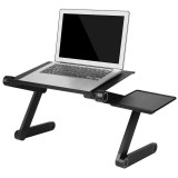 Adjustable Ergonomic Portable Aluminum Laptop Desk - Table Desk Stand With Mouse Pad