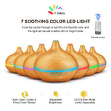 Aroma Essential Oil Diffuser 550ml Ultrasonic Cool Mist Air Humidifier with 4 Timer Setting
