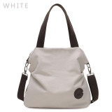 Casual Women's Canvas Leather Shoulder Handbag