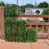 Expandible Faux Ivy Privacy Fence