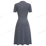 Modest Church Dresses, Modest Dress with Sleeves in Gray or Black, LDS Modest Dresses