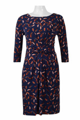 Adrianna Papell Long Sleeved Knee-Length Modest Church Dress