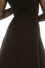 Adrianna Papell Long Sleeved Lace & Textured Modest Dress