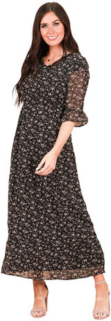 McKenzie Modest Floral Maxi Dress, Modest Sundress