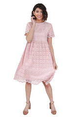 Mabel Modest Lace Dress, Modest Bridesmaid Dress