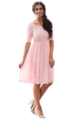 Modest Dresses: Emmy Modest Lace Dress, Modest Bridesmaid Dress