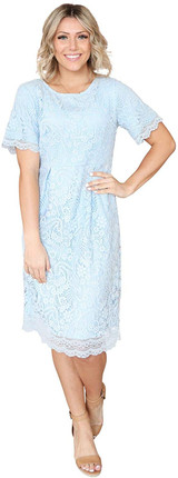 Demi Modest Lace Dress, Modest Bridesmaid Dress