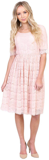 Evelyn Modest Lace Dress - Modest Bridesmaid Dress