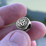 Horns of Odin Bead - Bronze or Sterling Silver