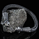 Borre Beast Bracelet - Viking Knit - Sterling Silver