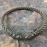 Bronze Serpent Torc - Heavy Braid