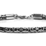 3mm Sterling Silver Byzantine Chain