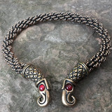Bronze Raven Torc - Extra Heavy Braid